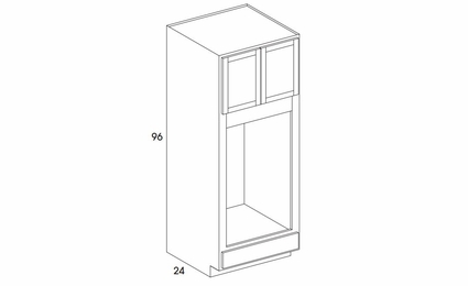 Hanover Seabreeze Paint OCD339624: Double Oven Cabinet: Assembled Kitchen Cabinets