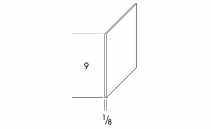 Hanover Seabreeze Paint TOEKICKADA: 9" Toe Kick: Assembled Kitchen Cabinets