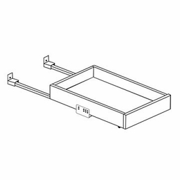 Hanover Seaport Paint POSSC33 : Soft Close Pull Out Shelf For Base & Tall Cabinets: Assembled Kitchen Cabinets