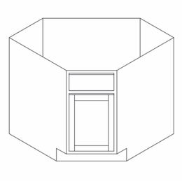 Hanover Seaport Paint SCB36: Corner Sink Base Cabinet: Assembled Kitchen Cabinets