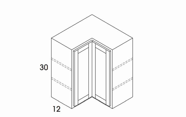 Hanover Seaport Paint WER2430: Wall Corner Easy Reach Cabinets: Assembled Kitchen Cabinets
