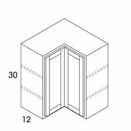 Hanover Seaport Paint WER2430: Wall Corner Easy Reach Cabinets: Assembled Kitchen Cabinets
