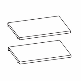 Harbor Mocha AS2414-2PK: Adjustable Shelves - Pack Of 2: RTA Kitchen Cabinet