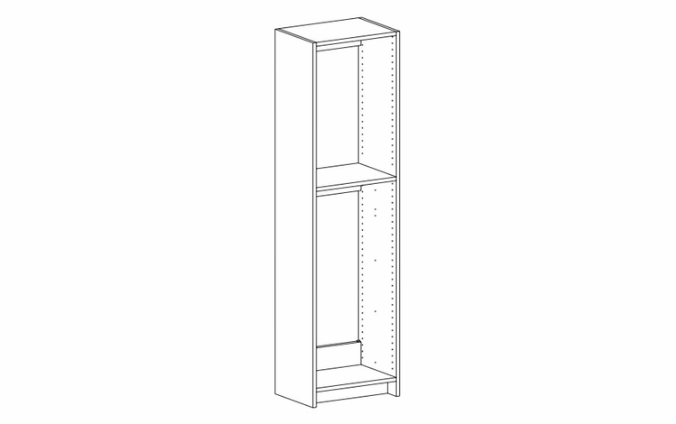 Harbor Mocha DT187214: Drawer Floor Tower Frame: RTA Kitchen Cabinet