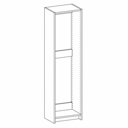 Harbor Mocha HT367220: Hanging Floor Tower Frame: RTA Kitchen Cabinet