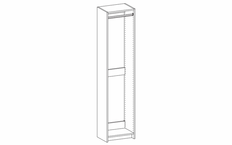 Harbor Mocha K1-HT368420: Hanging Floor Tower Frame With Rod: RTA Kitchen Cabinet