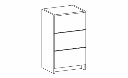 Harbor Mocha K1-SD363414: Short Drawer Unit Floor Frame With Large Drawers: RTA Kitchen Cabinet