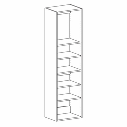 Harbor Mocha SH247214: Shelving Frame With Adjustable Shelves: RTA Kitchen Cabinet
