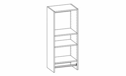 Harbor Mocha SH304814: Hanging & Shelving Frame With Rod & Adjustable Shelves: RTA Kitchen Cabinet