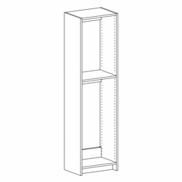 Harbor Mocha ST367220: Shelving Floor Tower Frame: RTA Kitchen Cabinet