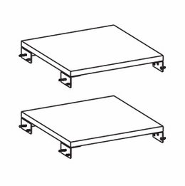 Harbor White BR1414: Bridge Material - Pack Of 2: RTA Kitchen Cabinet