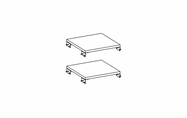 Harbor White BR1420: Bridge Material - Pack Of 2: RTA Kitchen Cabinet