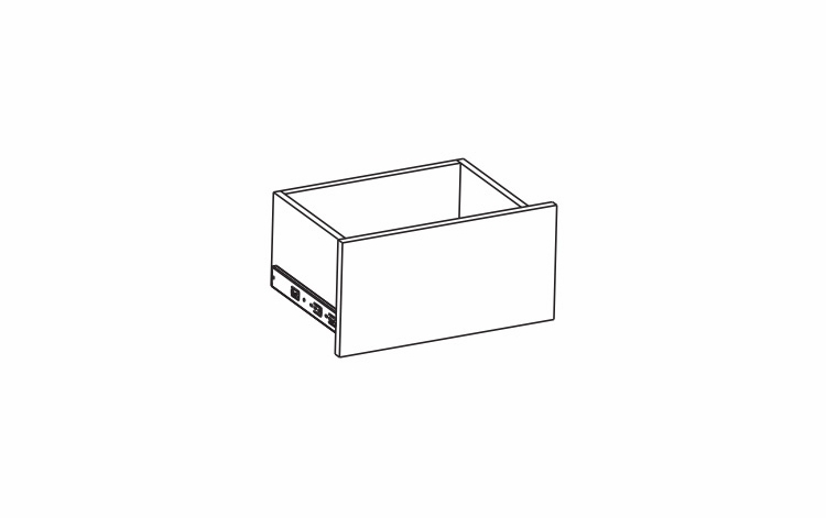 Harbor White DBL1814: Large Drawer Box: RTA Kitchen Cabinet