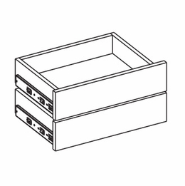 Harbor White DBS1820-2PK: Small Drawer Box - Pack Of 2: RTA Kitchen Cabinet