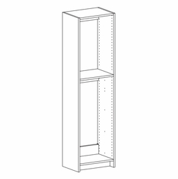 Harbor White DT367214: Drawer Floor Tower Frame: RTA Kitchen Cabinet
