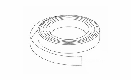 Harbor White EBR-100FT: Edgeband Roll: RTA Kitchen Cabinet