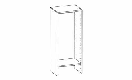 Harbor White H184814: Hanging & Shelving Wall Frame: RTA Kitchen Cabinet
