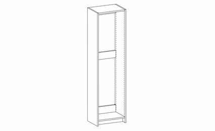 Harbor White HT367214: Hanging Floor Tower Frame: RTA Kitchen Cabinet