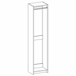 Harbor White K1-HT188414: Hanging Floor Tower Frame With Rod: RTA Kitchen Cabinet
