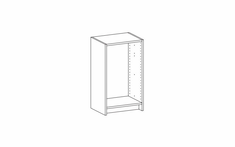 Harbor White SDUB183414: Short Drawer Unit Floor Frame: RTA Kitchen Cabinet