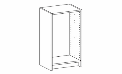 Harbor White SDUB243420: Short Drawer Unit Floor Frame: RTA Kitchen Cabinet