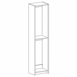 Harbor White ST188420: Shelving Floor Tower Frame: RTA Kitchen Cabinet