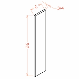Haven Sage F696: Tall Filler: RTA Kitchen Cabinets
