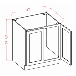 Haven Sage VS33FH: Full Height Vanity Sink Base Cabinet: RTA Kitchen Cabinets
