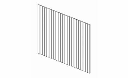 Homestead Oak Shaker BP48341214-RO: 1/4" Thick Bead Board Panel: RTA Kitchen Cabinet