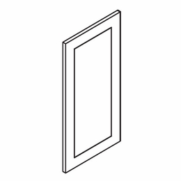 Homestead Oak Shaker EPW1212D: Wall End Decorative Door: RTA Kitchen Cabinet