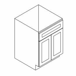 Homestead Oak Shaker S3021B: Bathroom Vanity: RTA Kitchen Cabinet