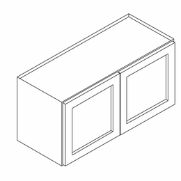 Homestead Oak Shaker W2415B: Double Door Wall Cabinet: RTA Kitchen Cabinet