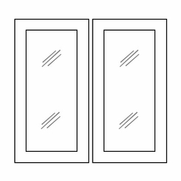 Homestead Oak Shaker W3642BGD: Glass Door Set - No Mullion: RTA Kitchen Cabinet