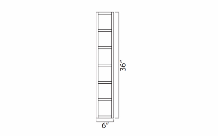 Homestead Oak Shaker WC636-RO: Wall Cubes: RTA Kitchen Cabinet