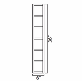 Homestead Oak Shaker WC636-RO: Wall Cubes: RTA Kitchen Cabinet