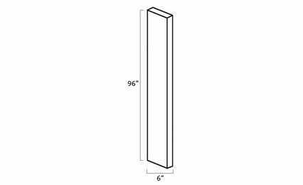 Homestead Oak Shaker WF696: Wall Filler: RTA Kitchen Cabinet