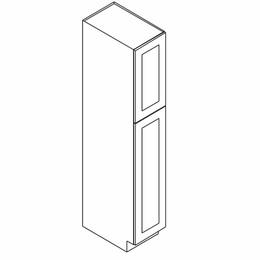 Homestead Oak Shaker WP1590: 2 Door Pantry Cabinet: RTA Kitchen Cabinet