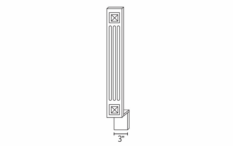 Ice White Shaker A3BF: Base Filler: RTA Kitchen Cabinet