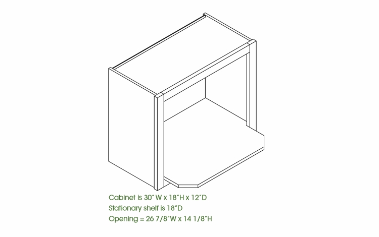 Ice White Shaker MWO3018: Microwave Oven Cabinet : RTA Kitchen Cabinet