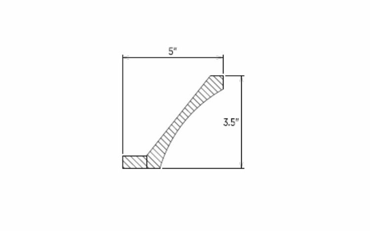 Innovation Imperial Blue CVM8: Cove Molding: RTA Kitchen Cabinet