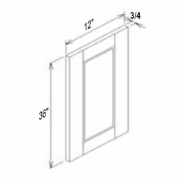 Innovation Imperial Blue D1236: Face Door: RTA Kitchen Cabinet