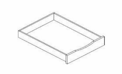 Innovation Imperial Blue H-ROT27: Roll Out Tray: RTA Kitchen Cabinet