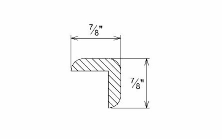 Innovation Imperial Blue OCM8: Outside Corner Molding: RTA Kitchen Cabinet