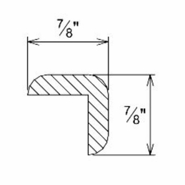 Innovation Imperial Blue OCM8: Outside Corner Molding: RTA Kitchen Cabinet