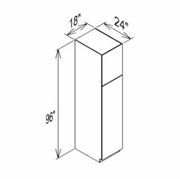 Innovation Imperial Blue PC1896: Pantry Cabinet: RTA Kitchen Cabinet