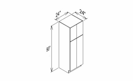 Innovation Imperial Blue PC2490: Pantry Cabinet: RTA Kitchen Cabinet