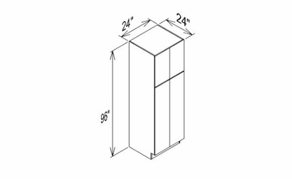 Innovation Imperial Blue PC2496: Pantry Cabinet: RTA Kitchen Cabinet