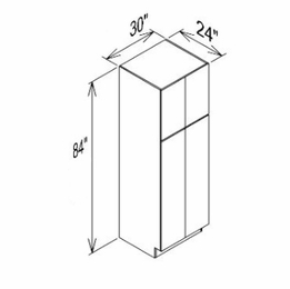 Innovation Imperial Blue PC3084: Pantry Cabinet: RTA Kitchen Cabinet
