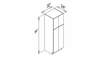 Innovation Imperial Blue PC3084: Pantry Cabinet: RTA Kitchen Cabinet