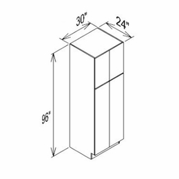 Innovation Imperial Blue PC3096: Pantry Cabinet: RTA Kitchen Cabinet